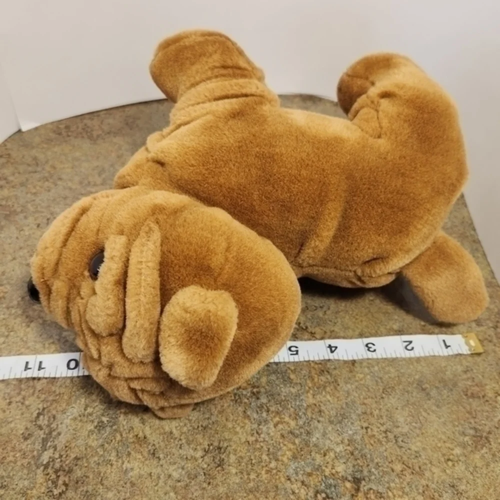 Dan Dee Collector’s Choice Plush‎ Dog Bulldog Brown Stuffed Wrinkles